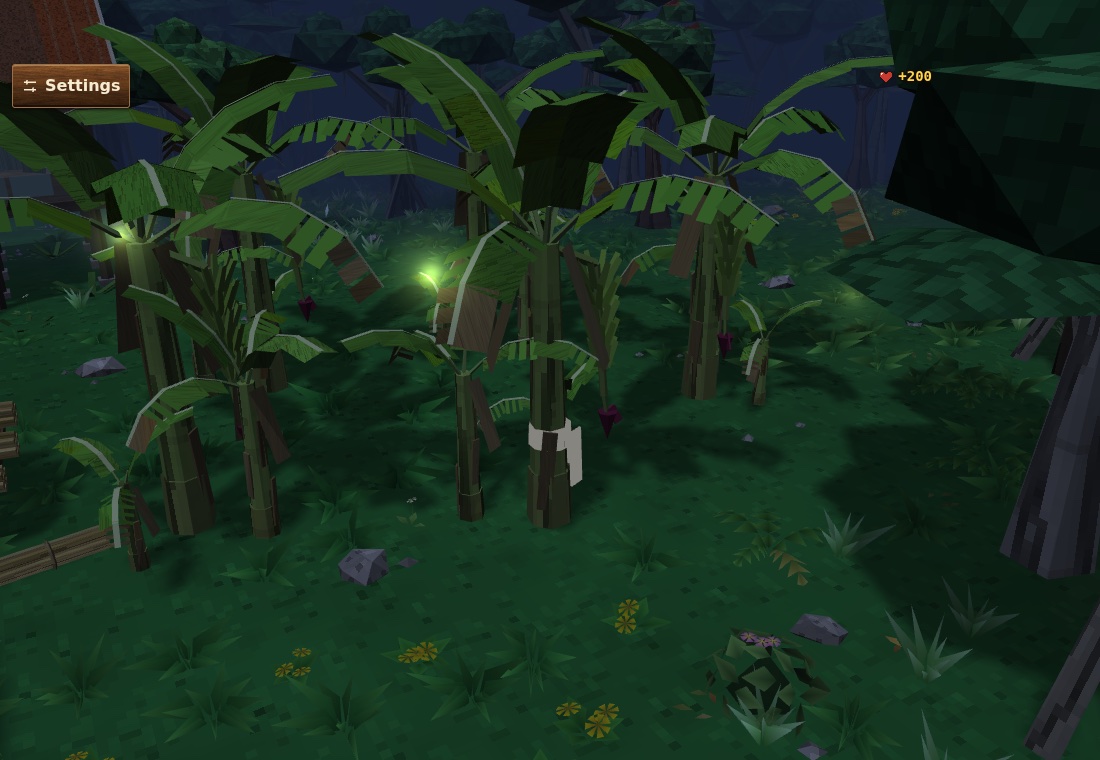 After Tangisan di Kebun Pisang, a white cloth hangs in the moonlit banana grove among fireflies.